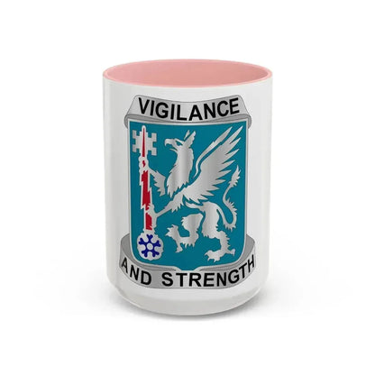 126 Military Intelligence Battalion (U.S. Army) Accent Coffee Mug 15oz Pink - Go Mug Yourself