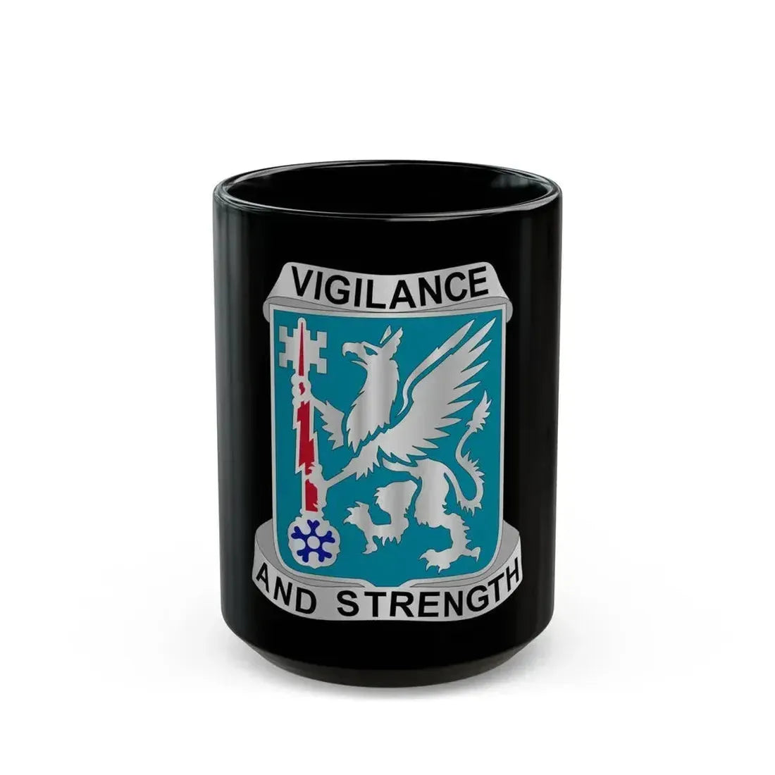 126 Military Intelligence Battalion (U.S. Army) Black Coffee Mug 15oz - Go Mug Yourself