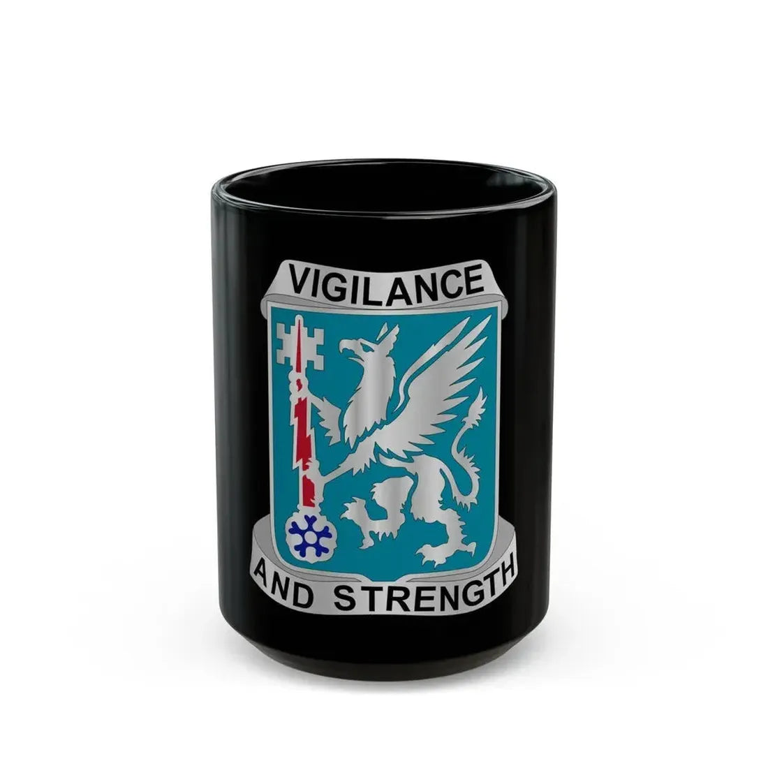 126 Military Intelligence Battalion (U.S. Army) Black Coffee Mug 15oz - Go Mug Yourself