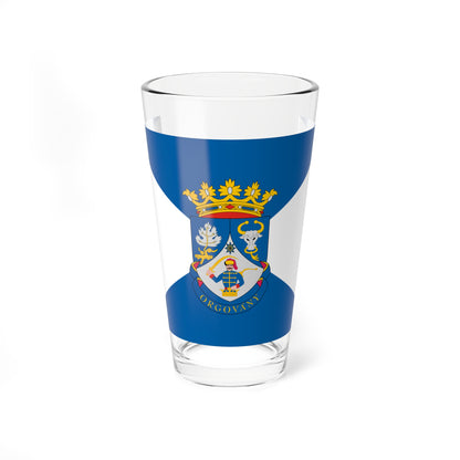 Flag of Orgovany ceremonial (Hungary) Pint Glass 16oz