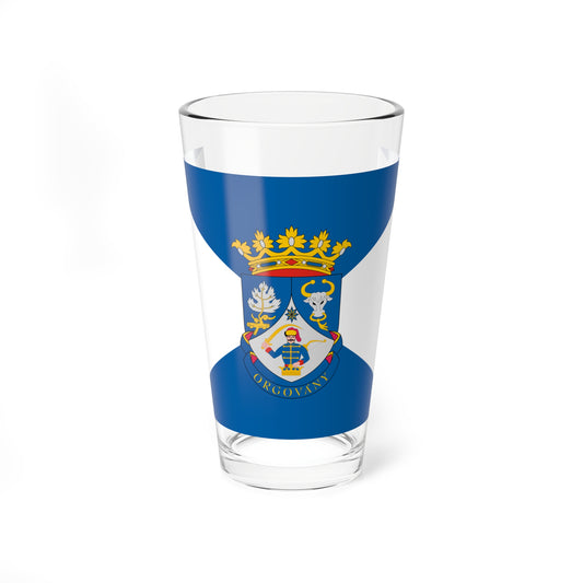Flag of Orgovany ceremonial (Hungary) Pint Glass 16oz