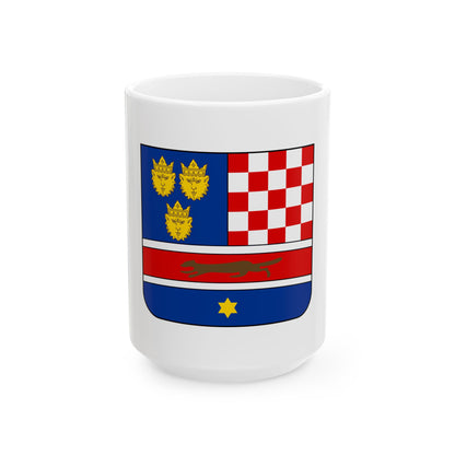Coat of arms of Croatia (State of Slovenes, Croats and Serbs) - White Coffee Mug