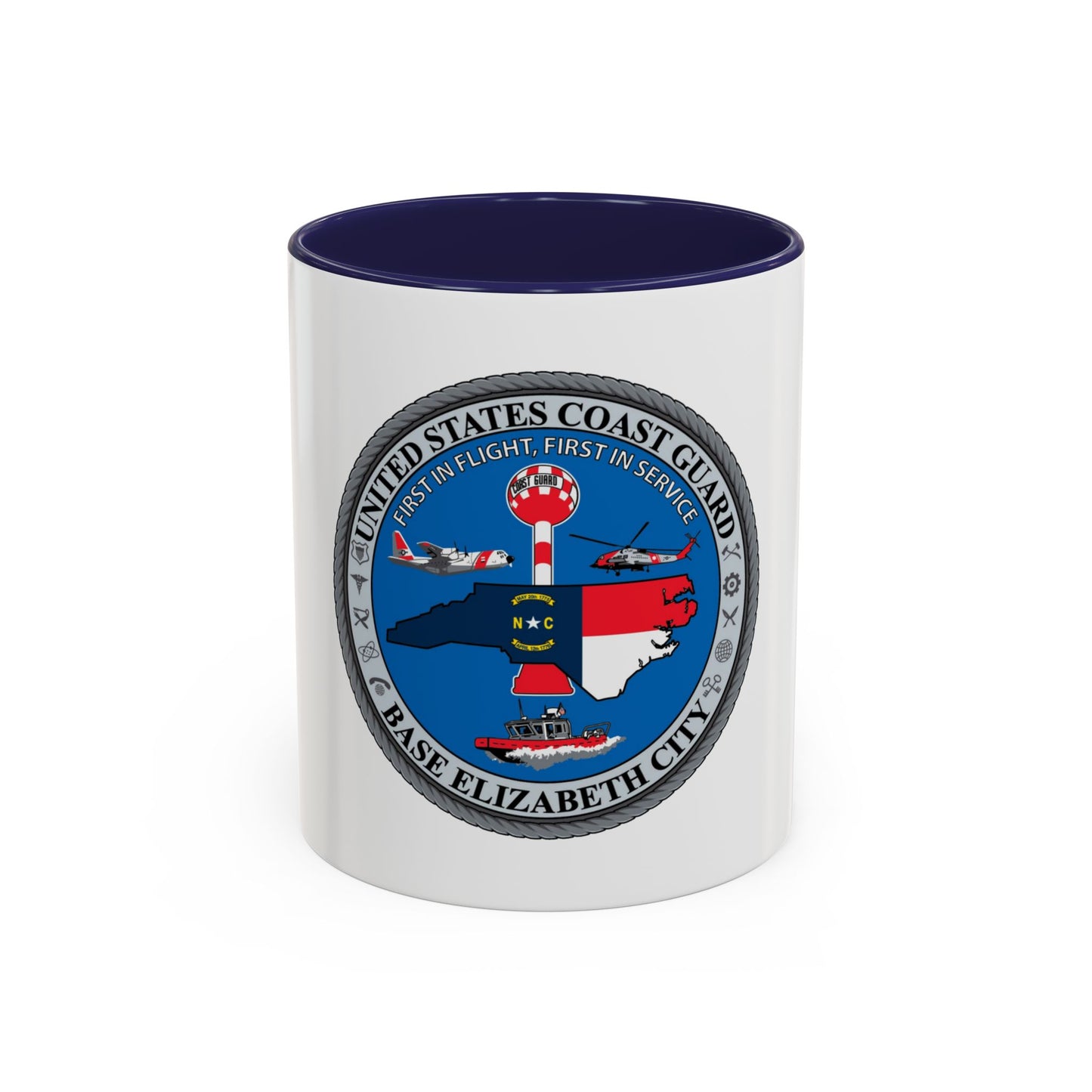 USCGC Base Elizabeth City (U.S. Coast Guard) Accent Coffee Mug