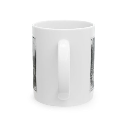 Antietam, Maryland. Burnside Bridge From The Southeast (U.S. Civil War) White Coffee Mug
