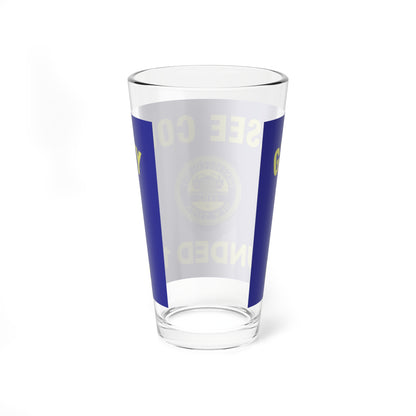 Flag of Genesee County New York (United States) Pint Glass 16oz