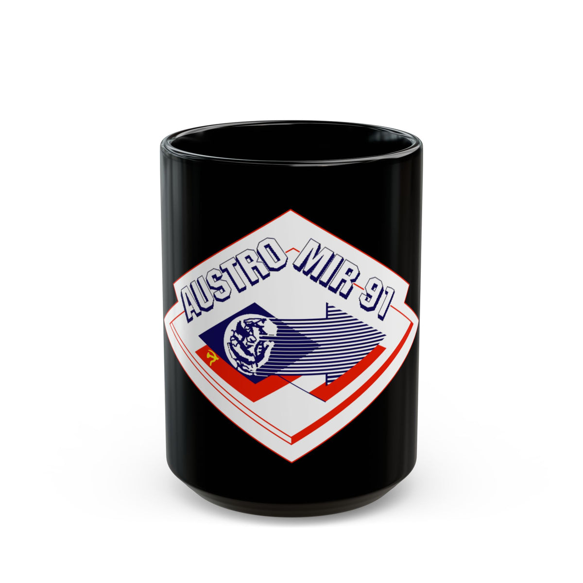 Soyuz TM-13 (Soyuz Programme) Black Coffee Mug