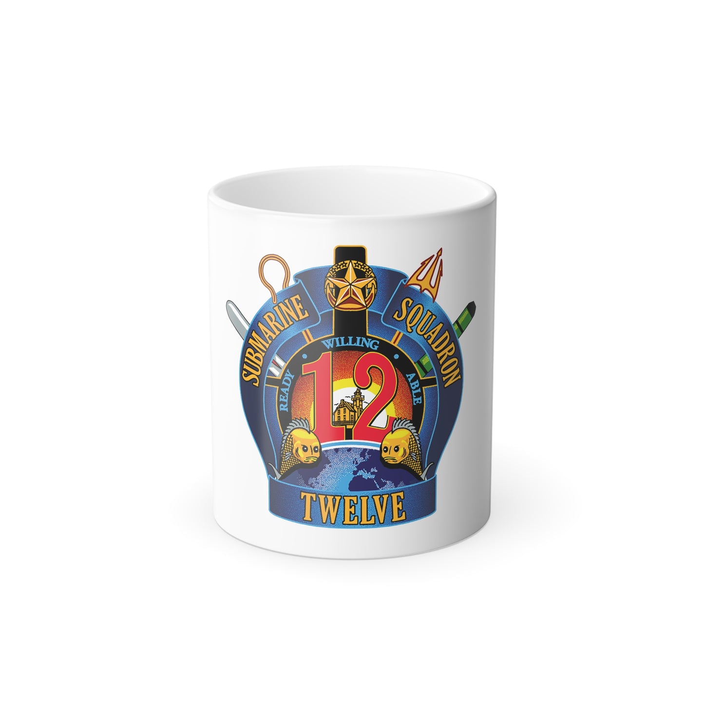Submarine Squadron 12 (U.S. Navy) Color Changing Mug 11oz