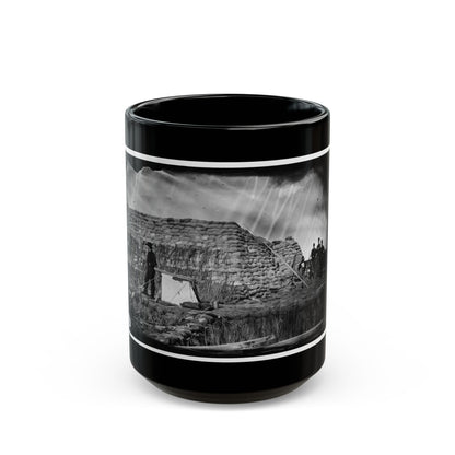Morris Island, South Carolina. The  Marsh Battery  Or  Swamp Angel  After The Explosion, August 22, 1863 (U.S. Civil War) Black Coffee Mug