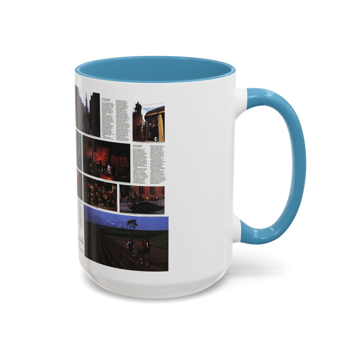 Poland - The Face and Faith 1 (1982) (Map) Accent Coffee Mug