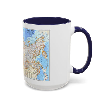 Russia - Soviet Union (1976) (Map) Accent Coffee Mug