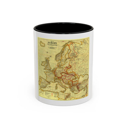 Europe, Peace Conference at Paris (1920) (Map) Accent Coffee Mug