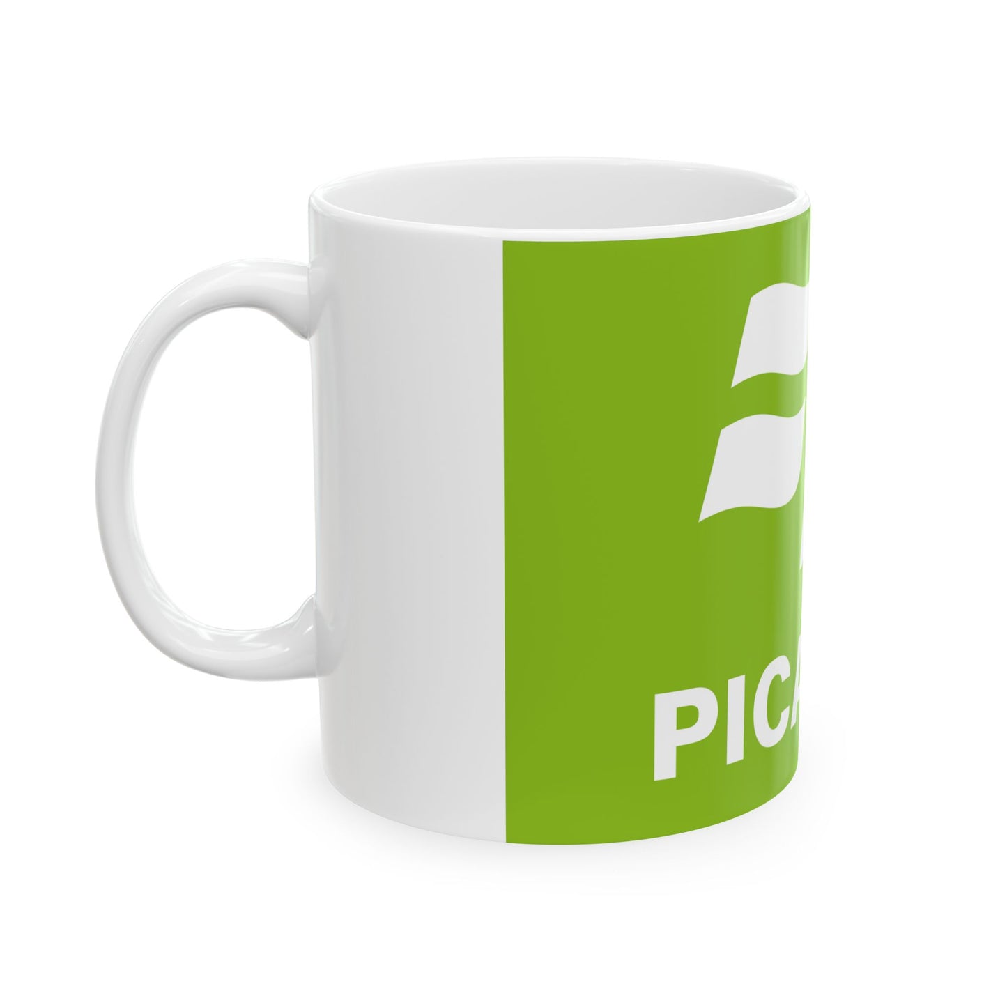 Flag of Picardy France 2 - White Coffee Mug-Go Mug Yourself