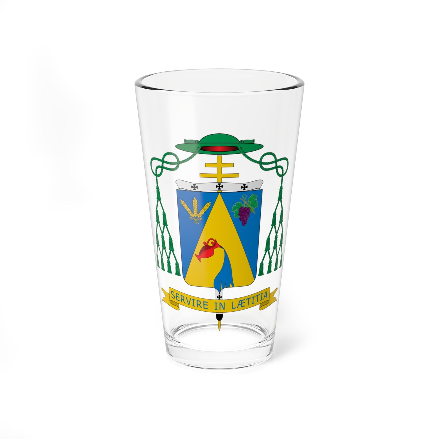 Escudo de Dimas Lara Barbosa (Spain) (Coat of Arms) Pint Glass 16oz