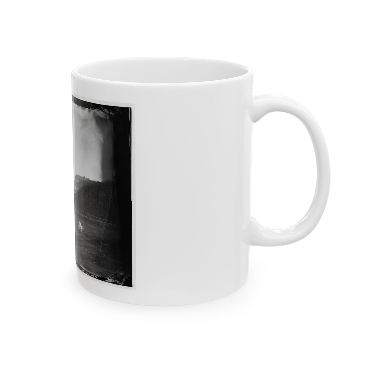 Aquia Creek Landing, Va. View Of The Federal Supply Depot (U.S. Civil War) White Coffee Mug