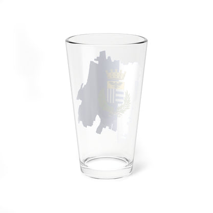 Flag map of Corbetta (Italy) Pint Glass 16oz