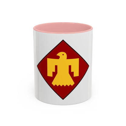 45th Infantry insignia thunderbird (U.S. Army) Accent Coffee Mug