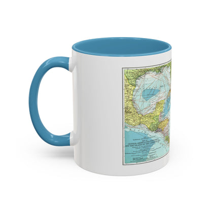 Central America (1913) (Map) Accent Coffee Mug