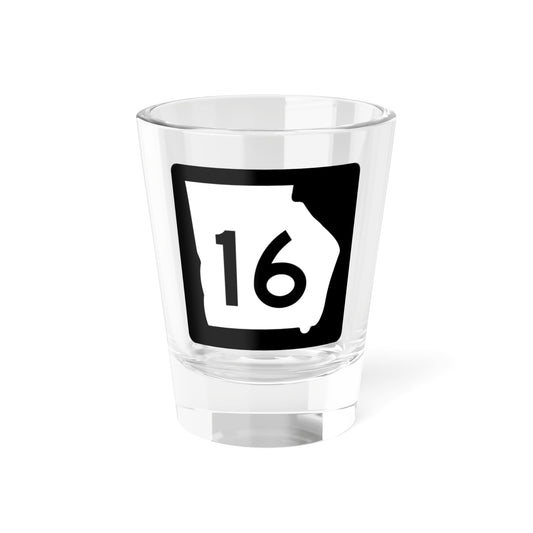 Georgia 16 (Georgia) (Road Sign) Shot Glass 1.5oz