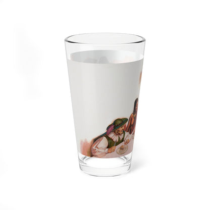 Squanto and the Miracle of Thanksgiving, interior illustrations (3), 2012 (Magazine Illustration) Pint Glass 16oz