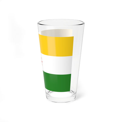 Bandera del Municipio Arzobispo Chacon (Venezuela) Pint Glass 16oz