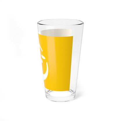 Flag of Higashimiyoshi Tokushima Amber variant (Japan) Pint Glass 16oz