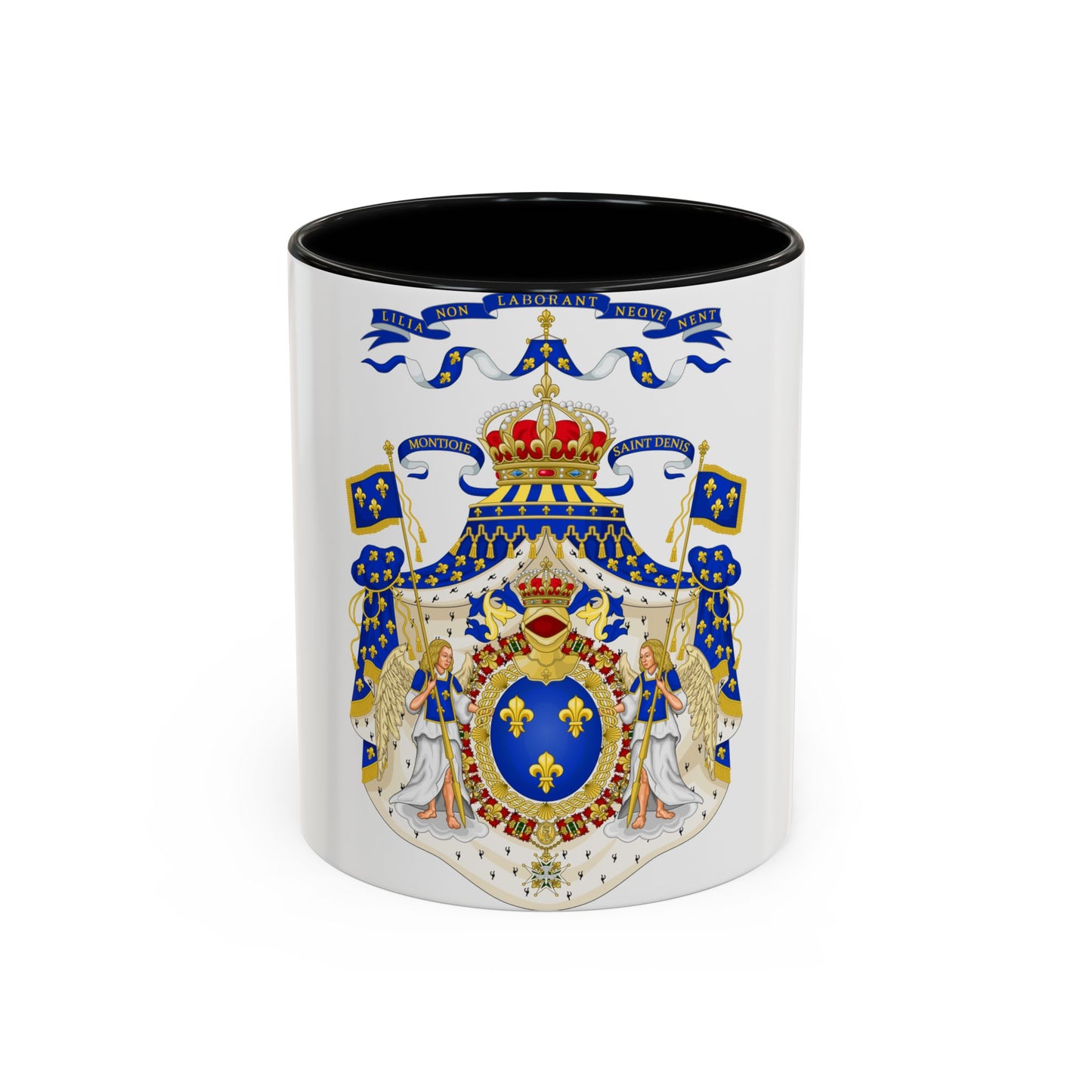 Grand Royal Coat of Arms of France - Accent Coffee Mug