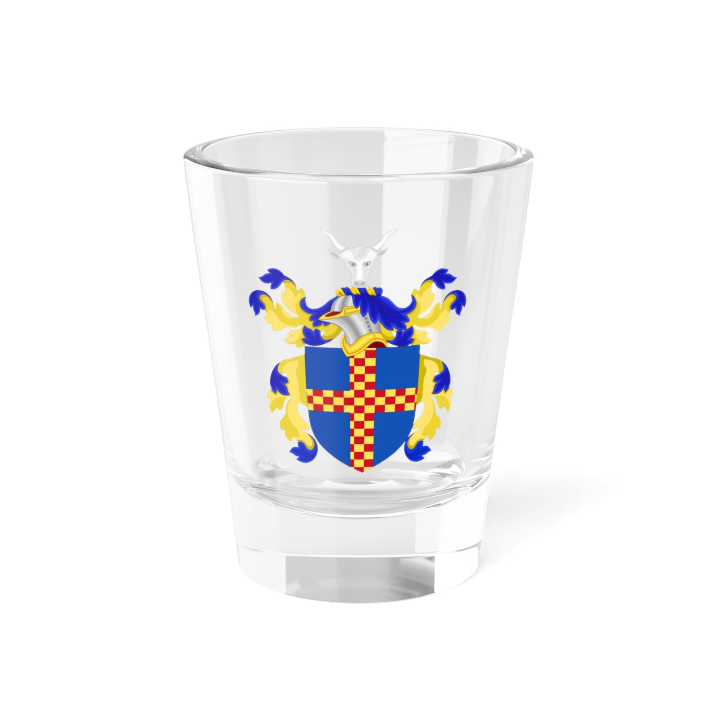 Coat of Arms of Eli Whitney (United States) (Coat of Arms) Shot Glass 1.5oz