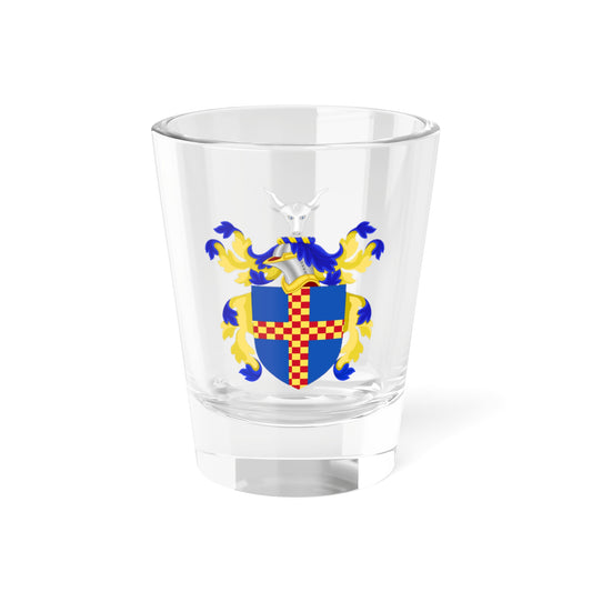 Coat of Arms of Eli Whitney (United States) (Coat of Arms) Shot Glass 1.5oz