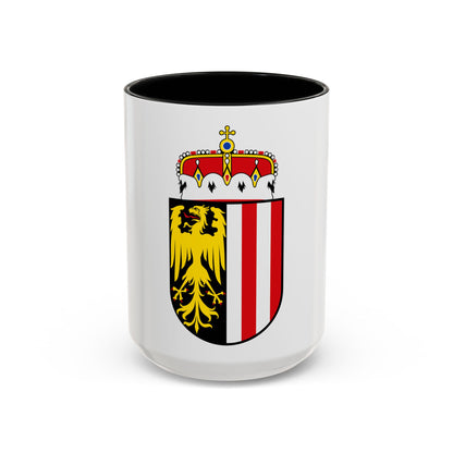 Coat of Arms of Oberoesterreich Austria - Accent Coffee Mug