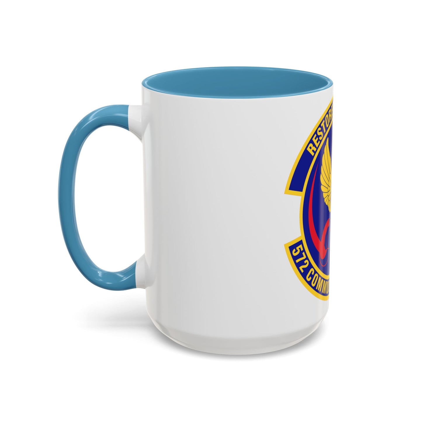 572d Commodities Maintenance Squadron (U.S. Air Force) Accent Coffee Mug