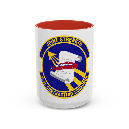 673d Contracting Squadron (U.S. Air Force) Accent Coffee Mug