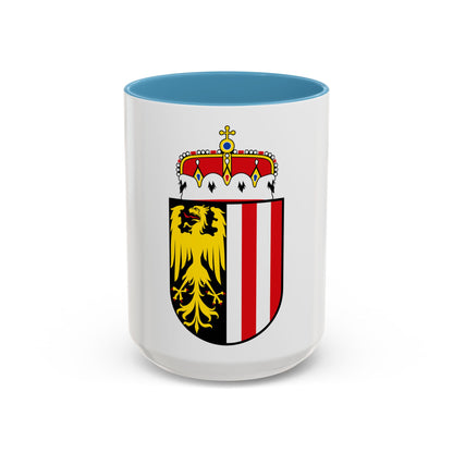 Coat of Arms of Oberoesterreich Austria - Accent Coffee Mug