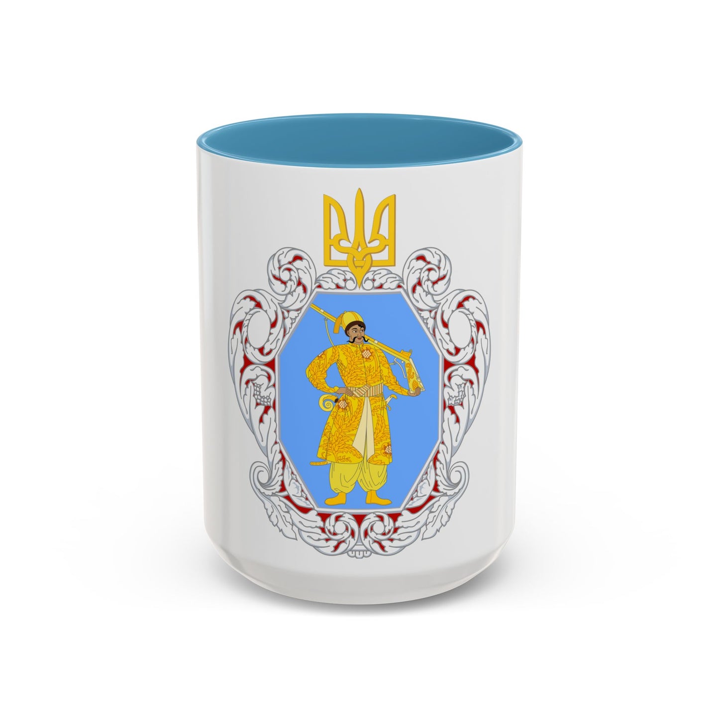 Coat of Arms of the Ukrainian State - Accent Coffee Mug