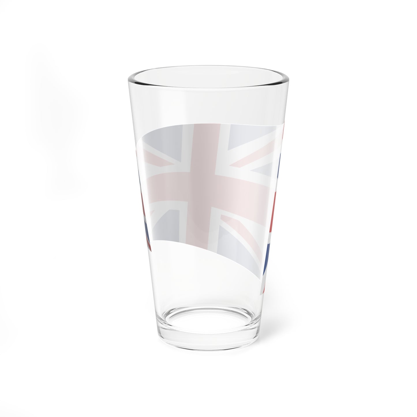 UK Flag - iconic waving (United Kingdom) Pint Glass 16oz