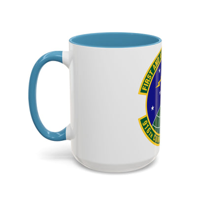 916th Communications Squadron (U.S. Air Force) Accent Coffee Mug