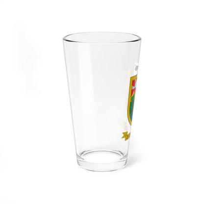 Escudo del Vicariato de Puerto Gaitán (Colombia) (Coat of Arms) Pint Glass 16oz