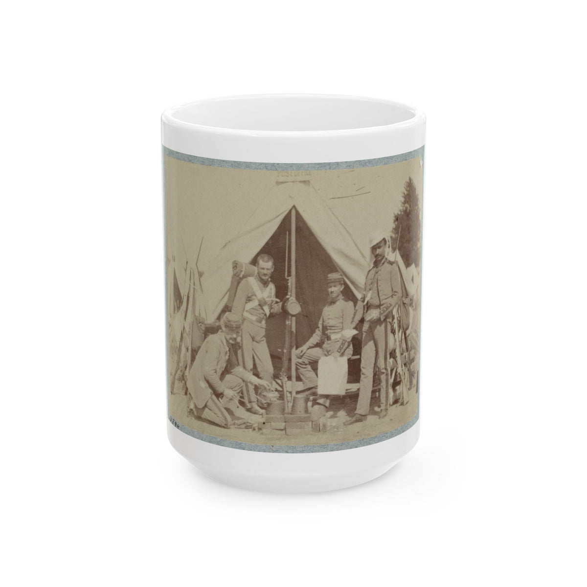 7th N.Y. State Militia, Camp Cameron, D.C., 1861 003 (U.S. Civil War) White Coffee Mug