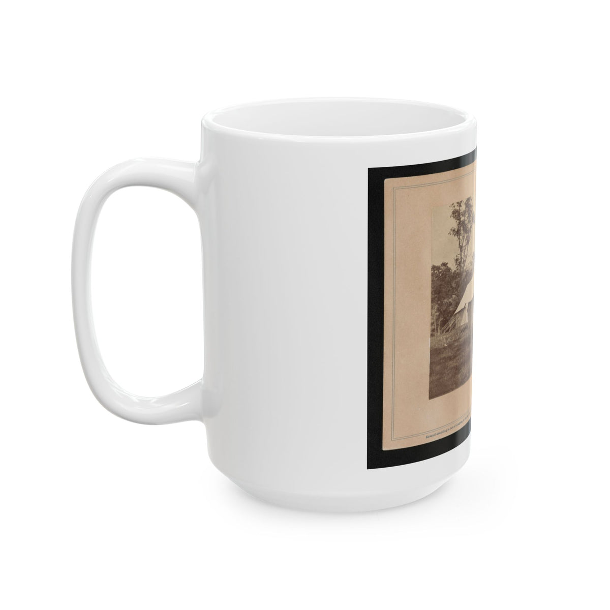 Gen. Randolph B. Marcy With Officers And Civilians At Army Of The Potomac Headquarters. Antietam, Md. (U.S. Civil War) White Coffee Mug