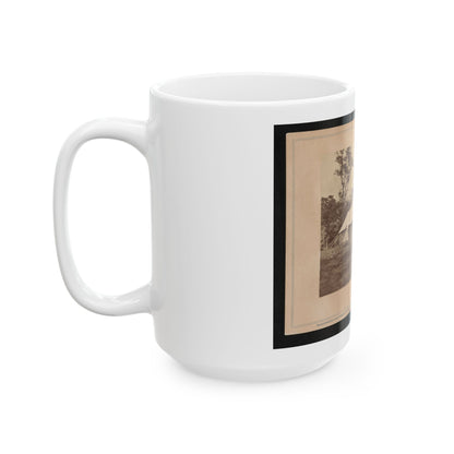 Gen. Randolph B. Marcy With Officers And Civilians At Army Of The Potomac Headquarters. Antietam, Md. (U.S. Civil War) White Coffee Mug