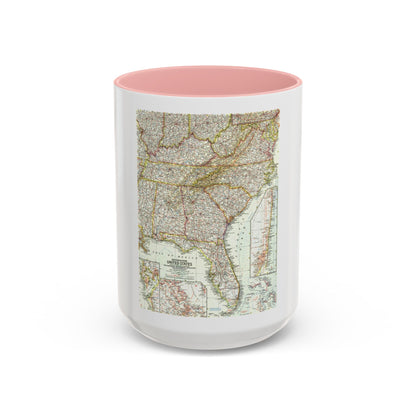 USA - Southeastern (1958) (Map) Accent Coffee Mug