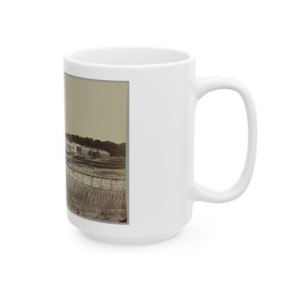 Barracks At Fort Carroll (U.S. Civil War) White Coffee Mug