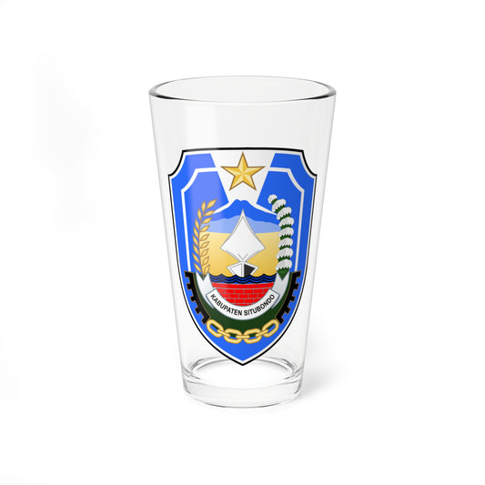Seal of Situbondo Regency (Indonesia) (Coat of Arms) Pint Glass 16oz