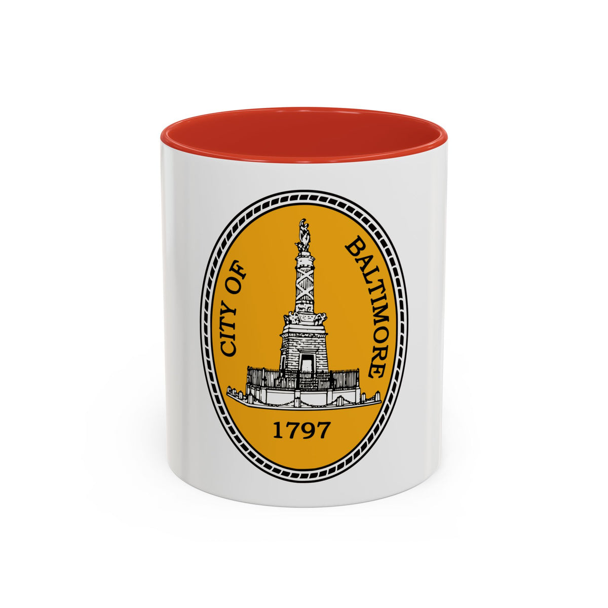 Seal of Baltimore Maryland - Accent Coffee Mug