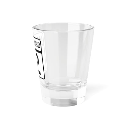 MD Route 12 (Maryland) (Road Sign) Shot Glass 1.5oz