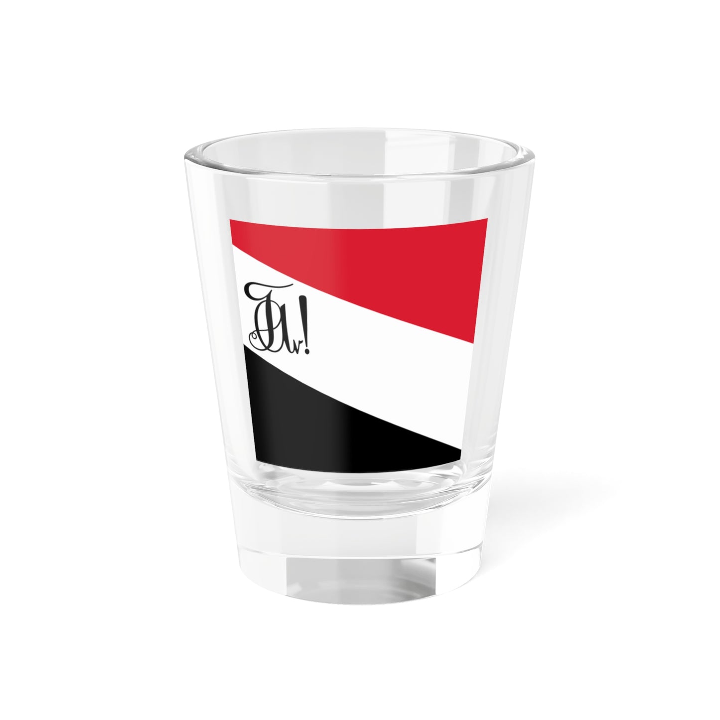 Fahne der Akademischen Turnerschaft Alemannia zu Basel (Switzerland) Shot Glass 1.5oz