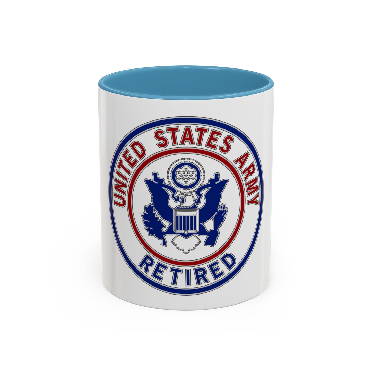 Retired Service Identification Badge 2 (U.S. Army) Accent Coffee Mug