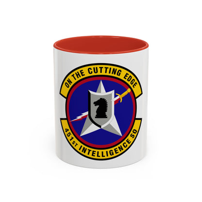 451 Intelligence Squadron ACC (U.S. Air Force) Accent Coffee Mug