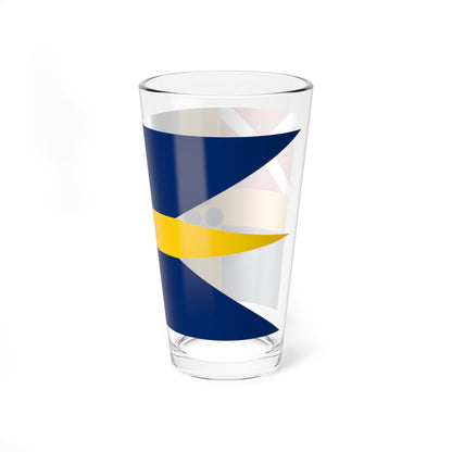 Swedish-Norwegian command flag 1815-1844 - Admiral (Sweden) Pint Glass 16oz