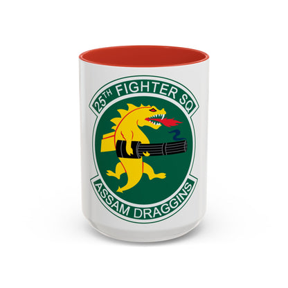 25th Fighters Sq (U.S. Air Force) Accent Coffee Mug