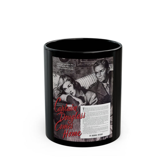 Captain Douglass Comes Home, Ladies' Home Journal, October 1944 - Black Coffee Mug-11oz-Go Mug Yourself